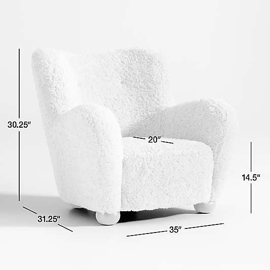 Le Tuco Shearling Accent Chair by Athena Calderone