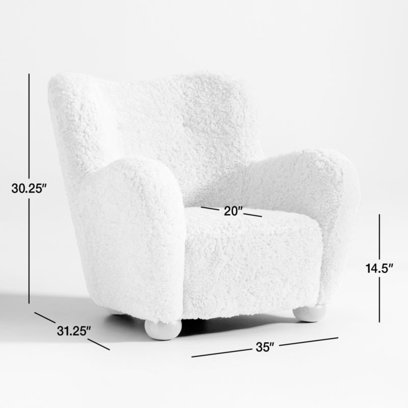 Le Tuco Shearling Accent Chair by Athena Calderone