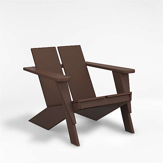 Paso Mahogany Outdoor Patio Adirondack Chair by POLYWOOD®