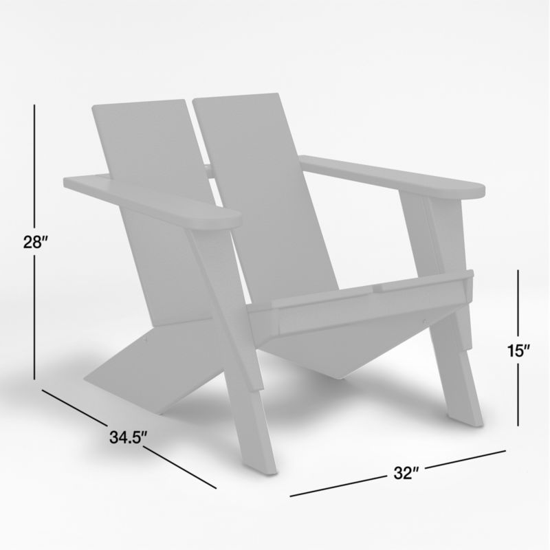 View Paso Natural Teak Wood Outdoor Adirondack Chair - image 2 of 19