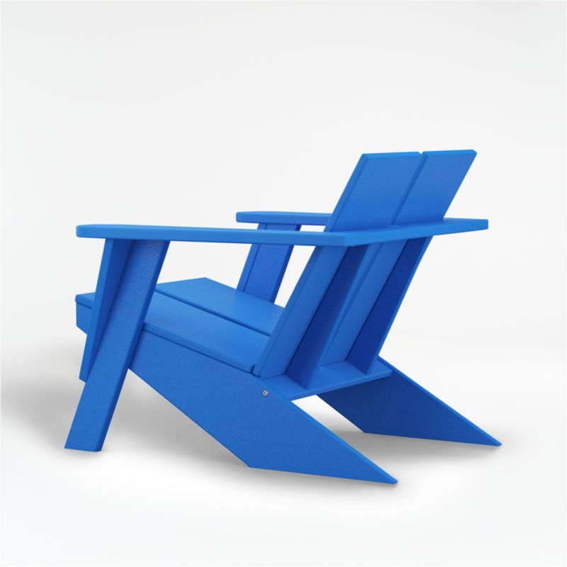 Paso Pacific Blue Outdoor Patio Adirondack Chair by POLYWOOD® - image 2 of 9