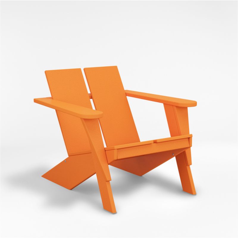 Paso Tangerine Outdoor Patio Adirondack Chair by POLYWOOD® - image 0 of 8