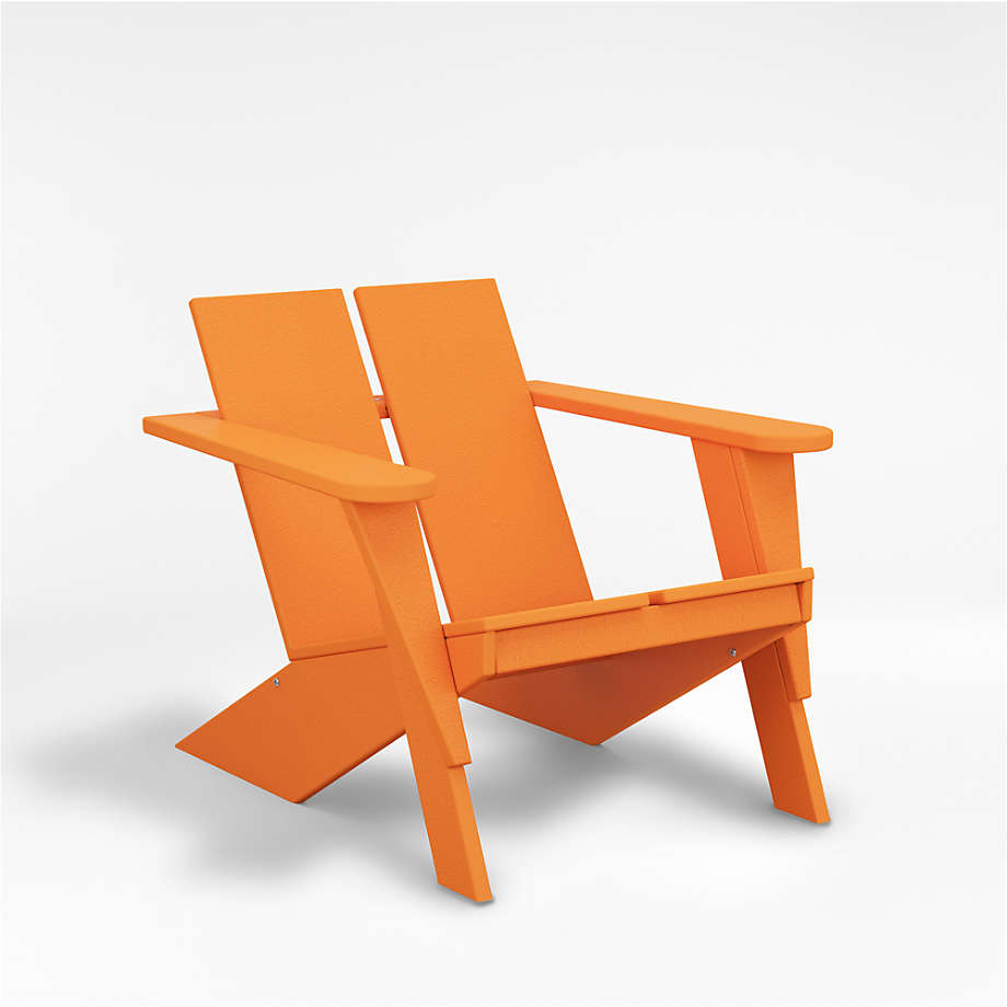 Paso Tangerine Outdoor Patio Adirondack Chair by POLYWOOD