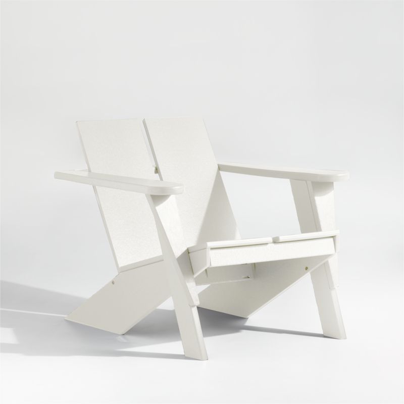 Paso White Outdoor Adirondack Chair by POLYWOOD® - image 0 of 12