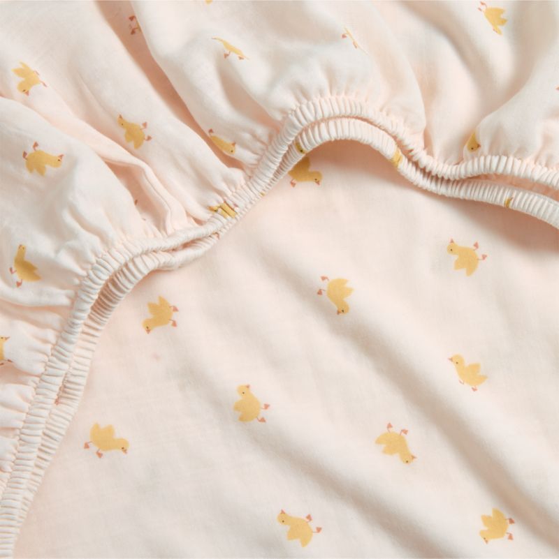 Pata Sunwashed Organic Cotton Baby Crib Fitted Sheet - image 3 of 5