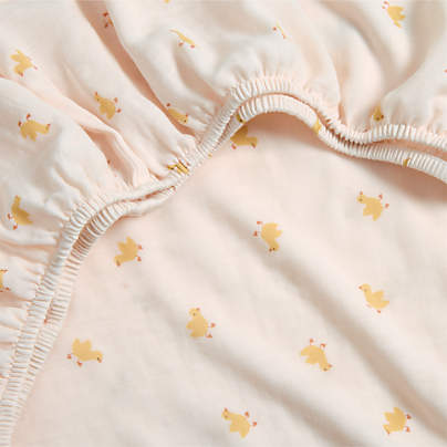 Pata Sunwashed 100% Organic Cotton Baby Crib Fitted Sheet