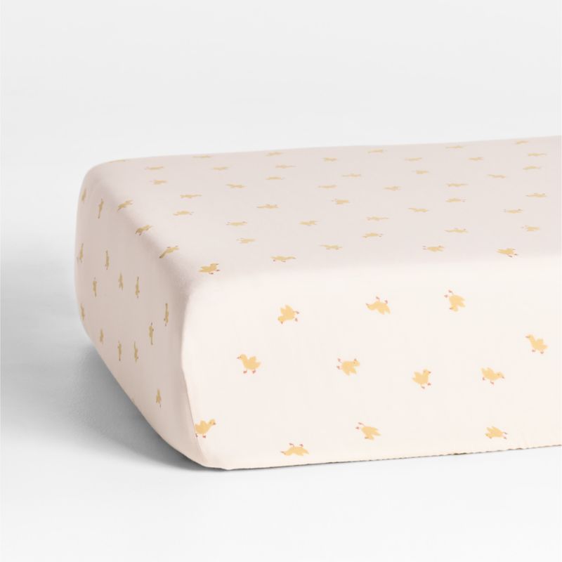 Pata Sunwashed Organic Cotton Baby Crib Fitted Sheet - image 0 of 5