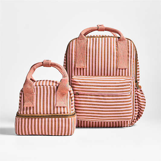 Pathfinder Sunset Stripe Dual Compartment Soft Insulated Kids Lunch Box