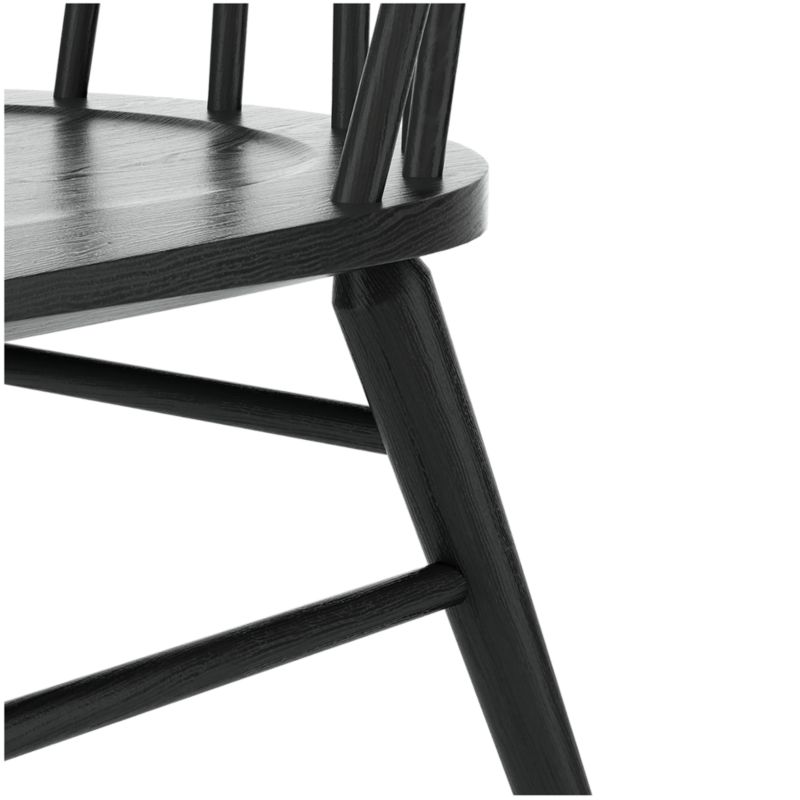 Paton Black Oak Windsor Dining Chair - image 8 of 15