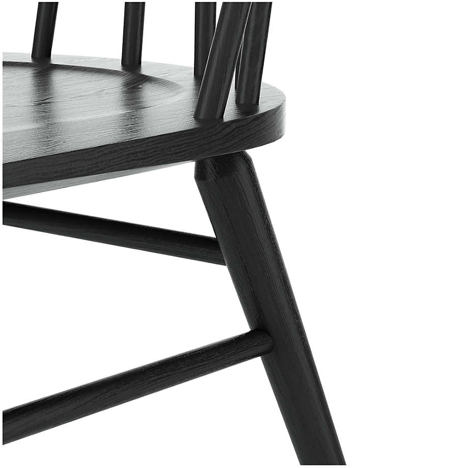 Paton black oak windsor dining chair cheap