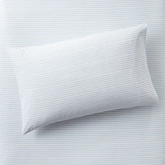 Organic Pattern Play Lavender Stripe Pillowcase