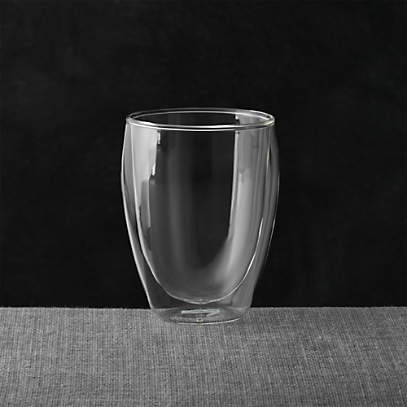 12 oz Pavina Double Wall Glass Cups