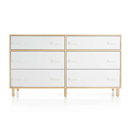 Kids Paxson Wide White Dresser