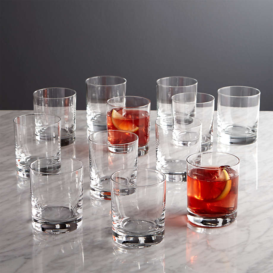 Multi Colored All Purpose DOF Drinking Glasses - 11.75 oz - Set of 4