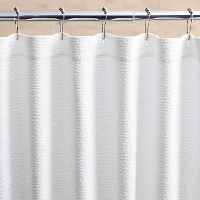 Ezee-Pzee Shower Curtains Fabric Plain White