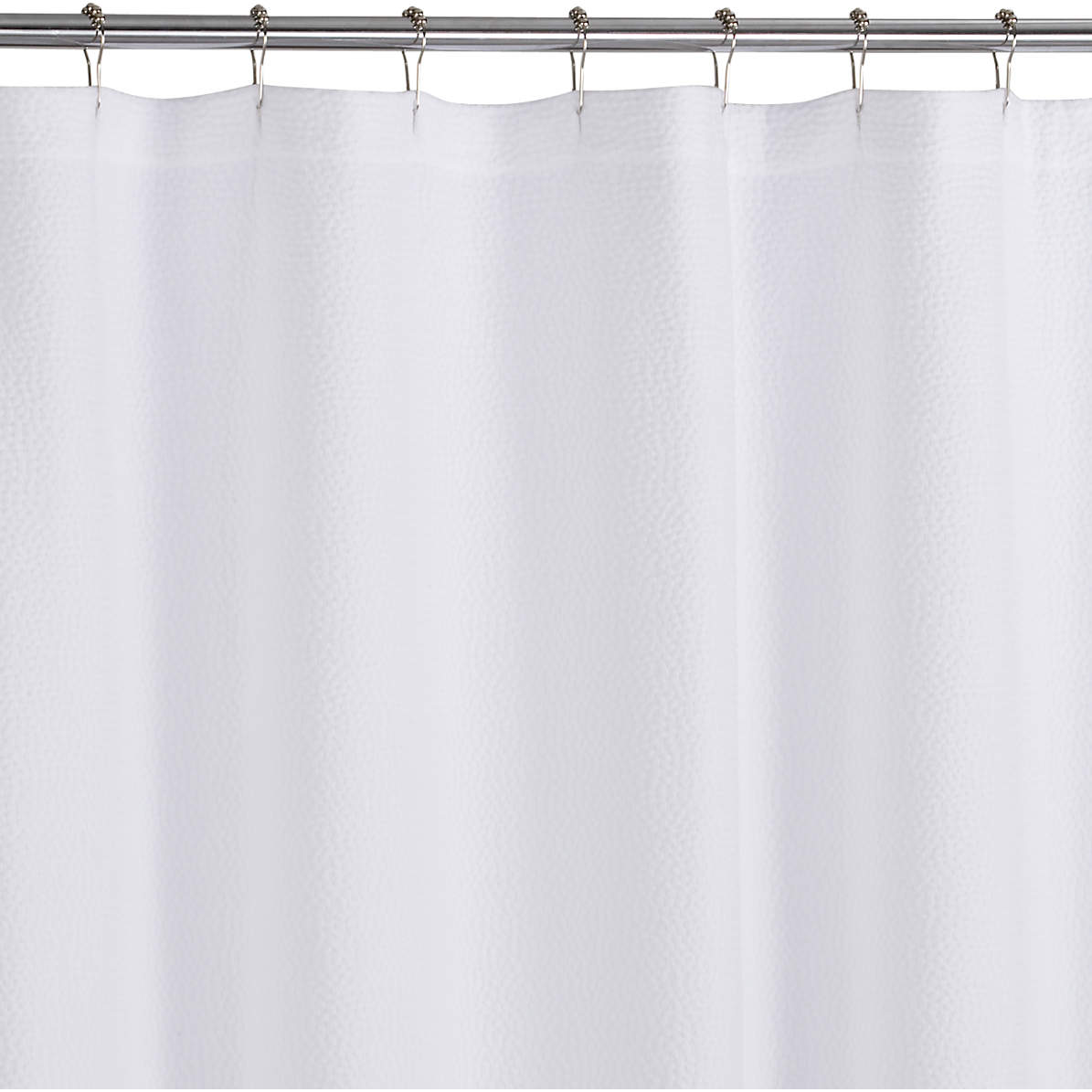Pebble Matelasse White Shower Curtain, Crate And Barrel Shower Curtains White