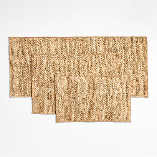 Pebble Performance Textured Natural Indoor/Outdoor Double Doormat 24"x57"