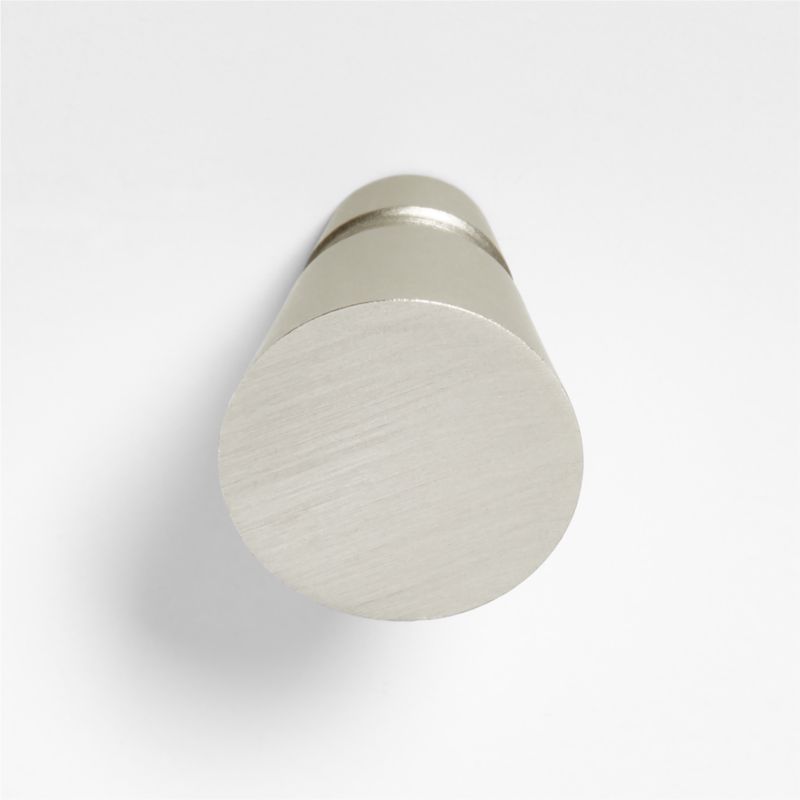 Pedestal Brushed Nickel Knob