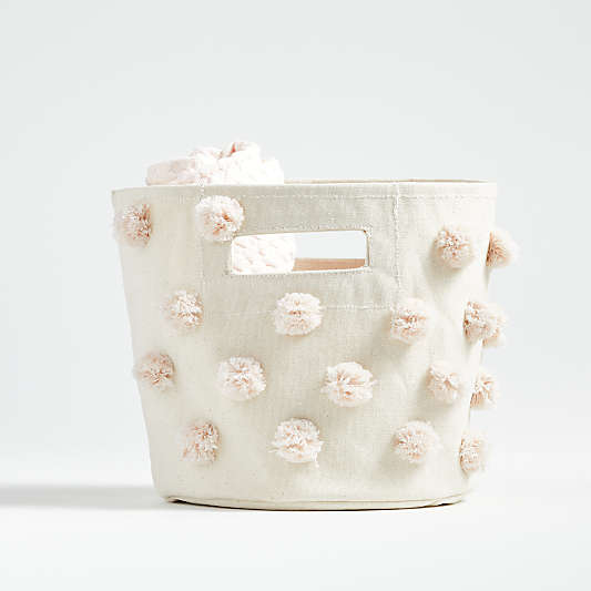 Pehr Blush Pom Pom Pint Bin