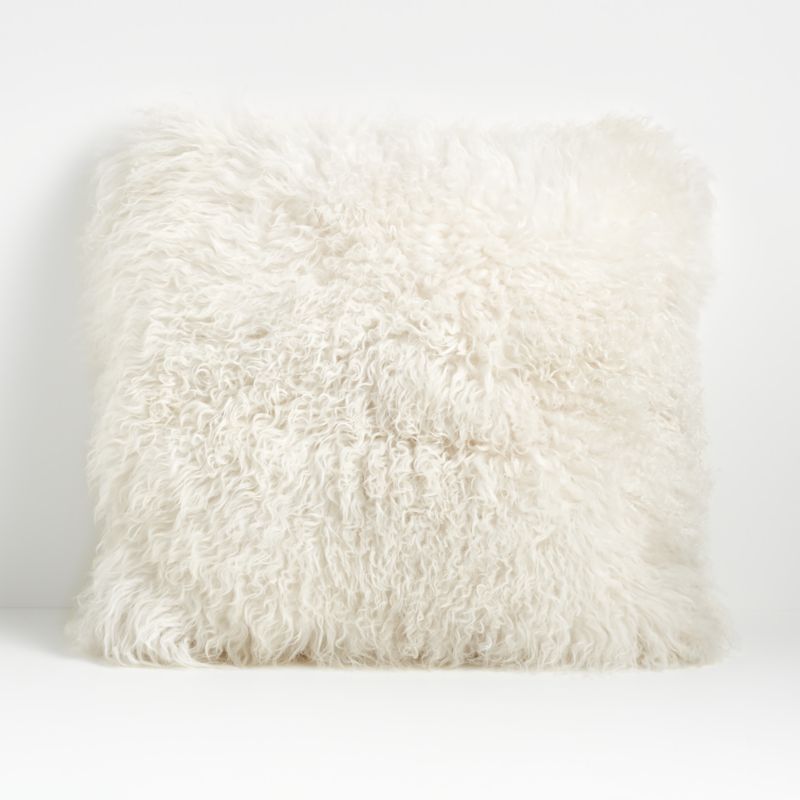 Ivory 2025 fur pillow