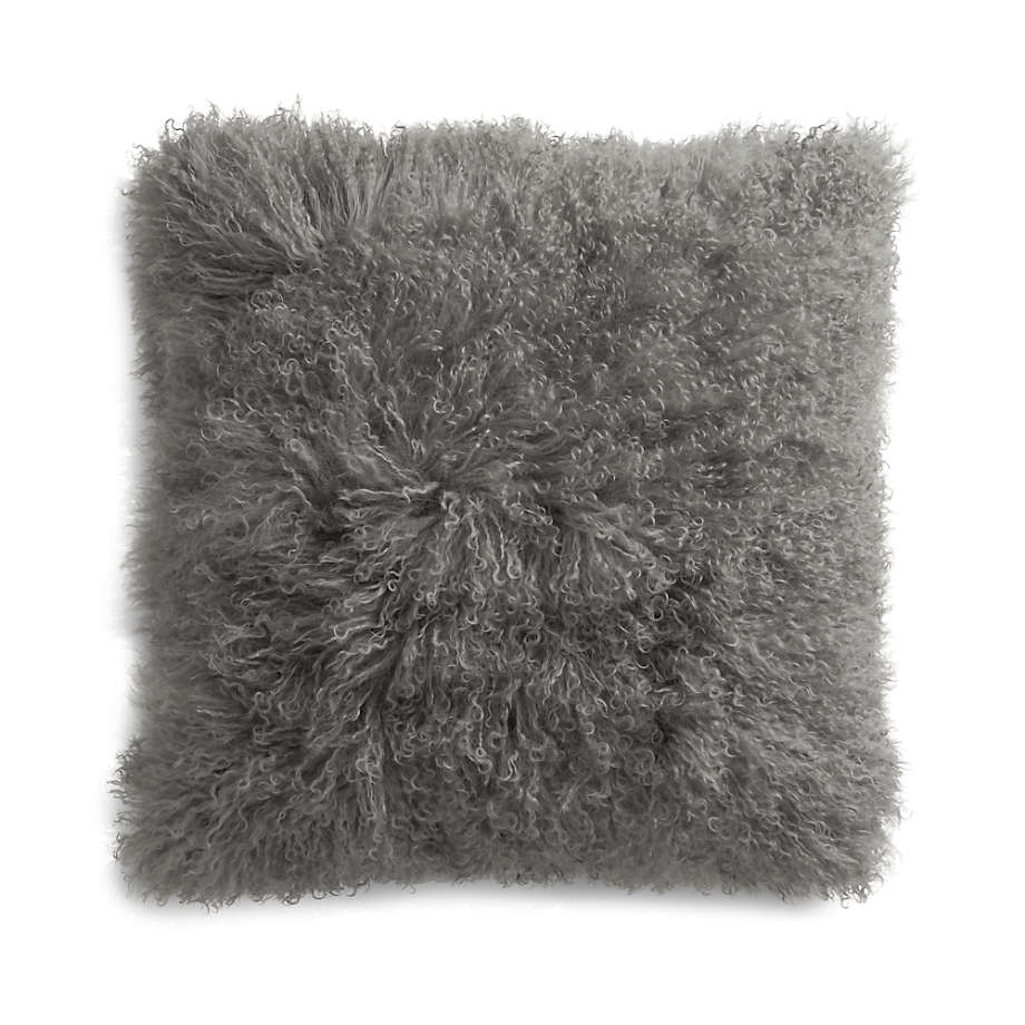 Grey fluffy 2024 throw pillows