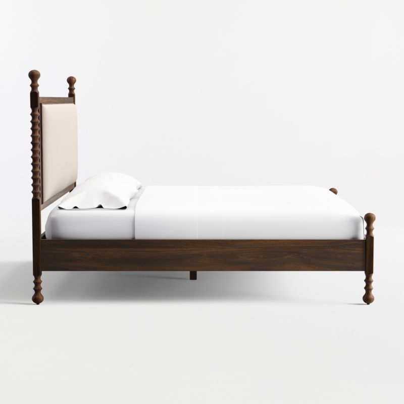 Pembroke Deep Brown Oak Wood King Bed - image 3 of 4
