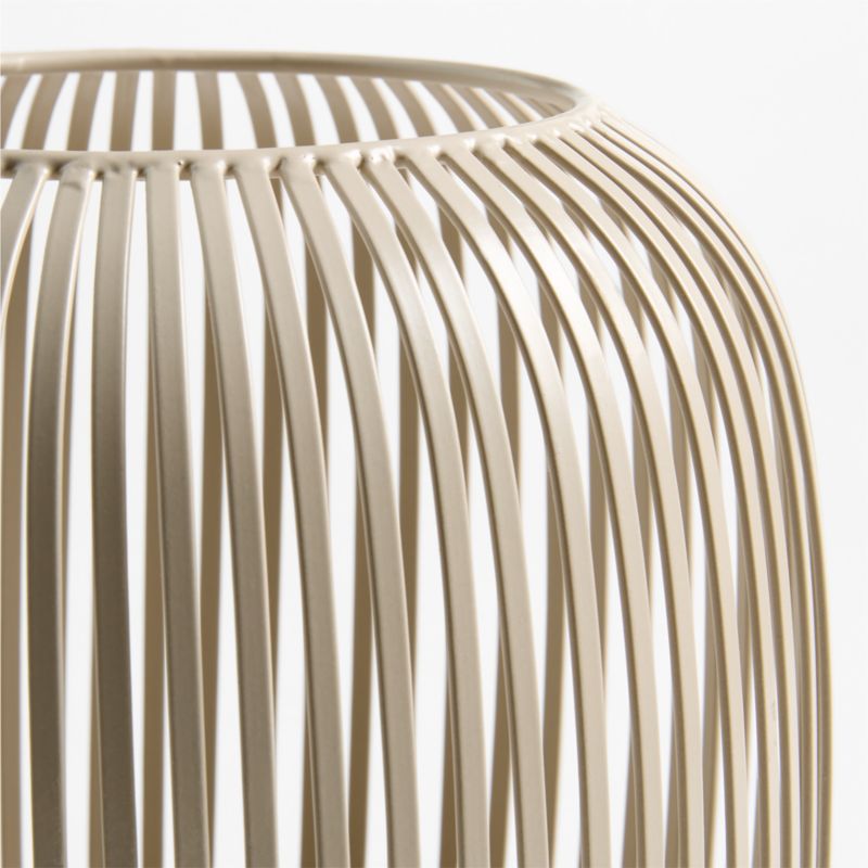 Pembroke White Metal Medium Hurricane 9" - image 2 of 4