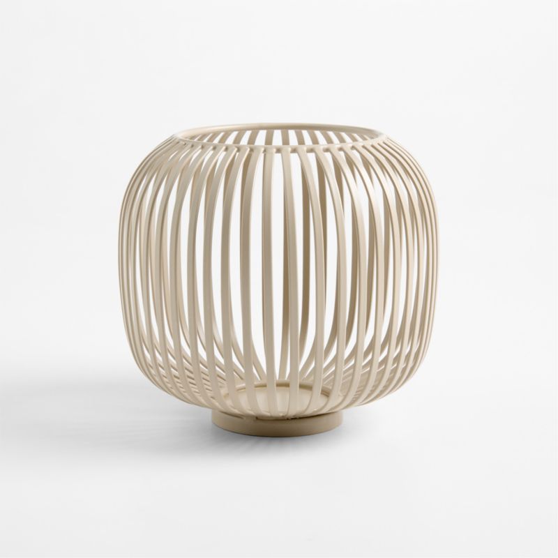 Pembroke White Metal Small Hurricane 6" - image 3 of 4