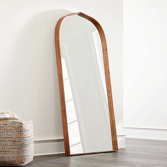 Penarth Walnut Floor Mirror 35.4"x76"