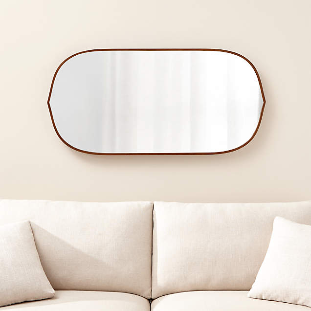 Edge Brass Minimalist Mirror + Reviews Crate & Barrel Canada