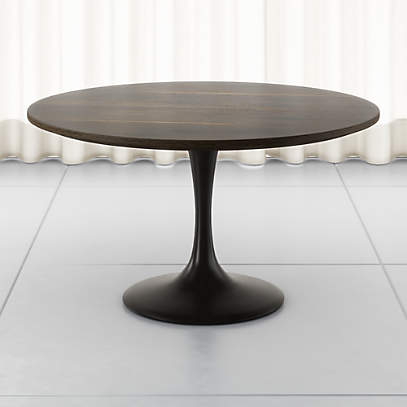 Penn Brown Oak 42 Pedestal Base Dining, 42 Round White Pedestal Table
