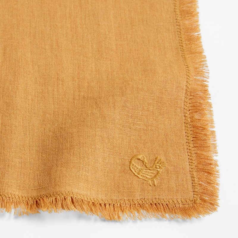 Pepa Tan Fringe Dinner Napkin by Eric Adjepong