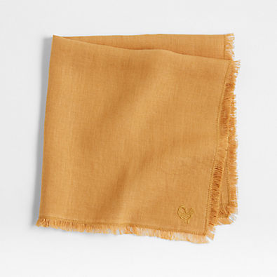 View Pepa Tan Fringe Dinner Napkin by Eric Adjepong details