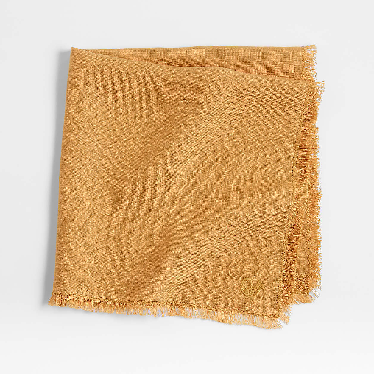 Pepa Tan Fringe Dinner Napkin by Eric Adjepong | Crate & Barrel Canada