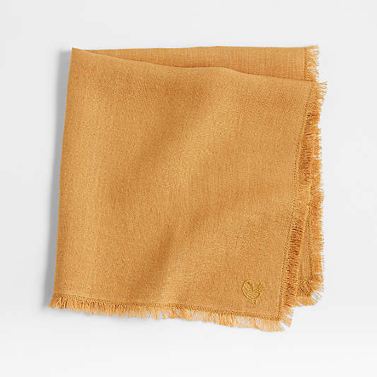 Pepa Tan Fringe Dinner Napkin by Eric Adjepong