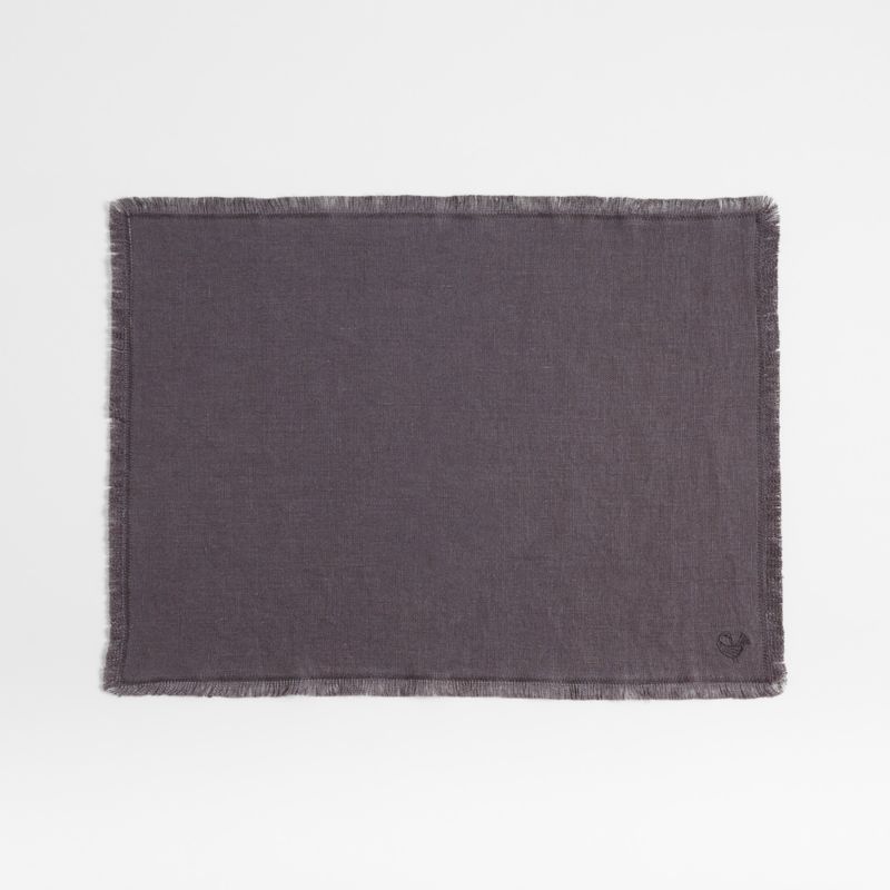 Pepa Grey Fringe Placemat by Eric Adjepong