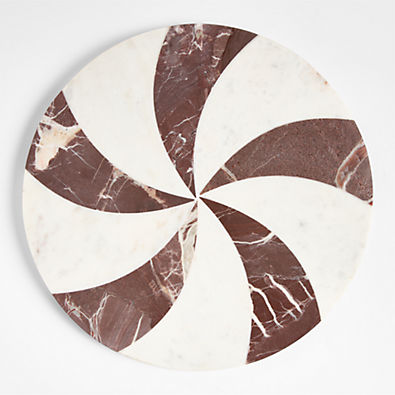 View Red and White Marble Peppermint Serveboard details