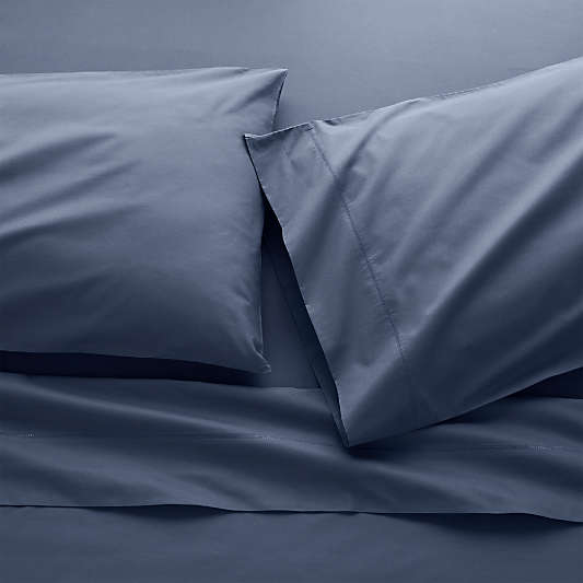 400 Thread Count Percale Indigo King Sheet Set