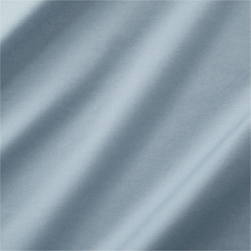 Favorite Organic Cotton Percale Blue Queen Bed Sheet Set - image 2 of 4