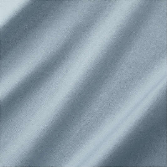Favorite Organic Cotton Percale Blue Full Bed Sheet Set