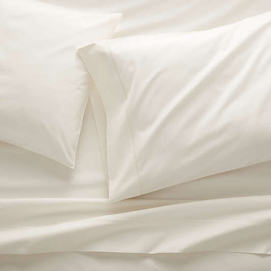 400 Thread Count Percale Ecru King Sheet Set