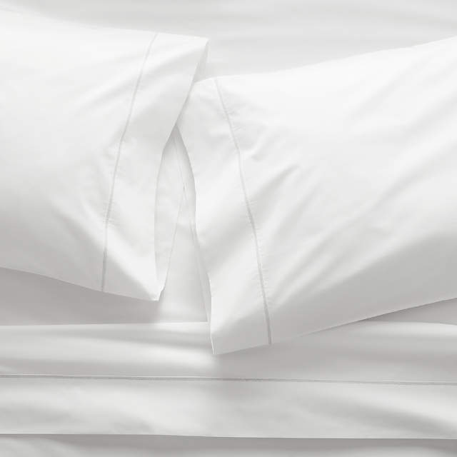 white percale pillowcases