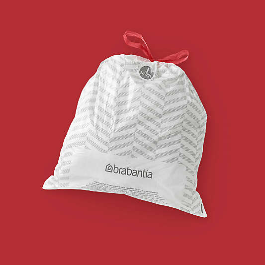 Brabantia Code J PerfectFit Trash Bags, 2.3 - 6.6 Gallon, 120 Count