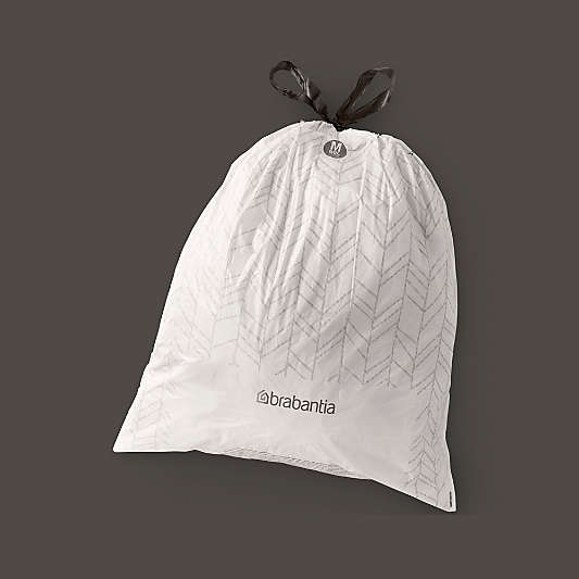 Brabantia Bo Step On Trash Can, White, 16 Gallon