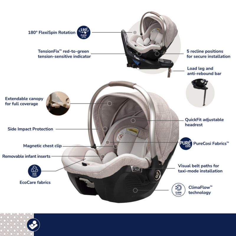 Maxi-Cosi ® Peri ™ Natural Heritage 180 Rotating Infant Car Seat - image 7 of 7