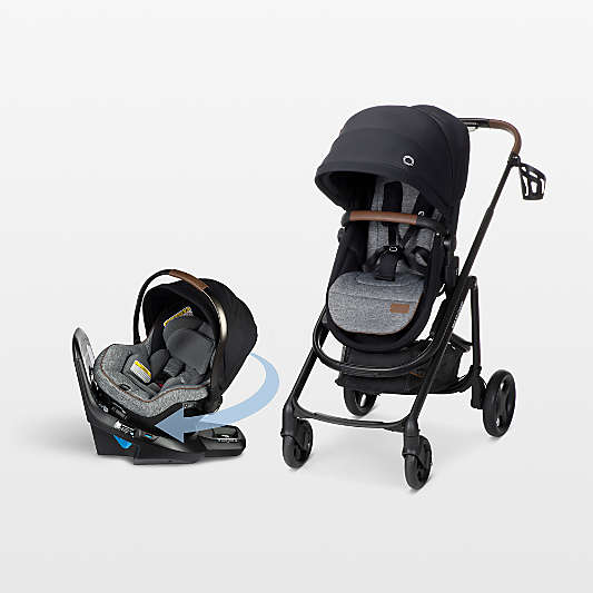 Maxi-Cosi ® Peri ™ Rotating Infant Car Seat and Tayla Stroller Bundle in Onyx Wonder