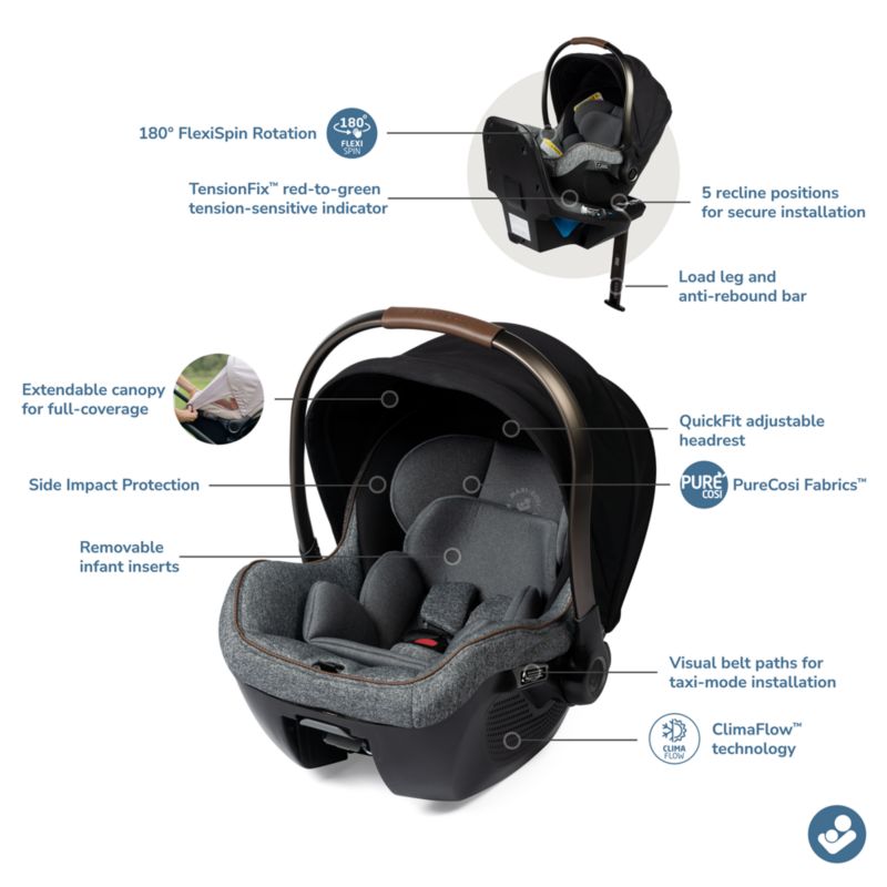 Maxi-Cosi ® Peri ™ Onyx Wonder 180 Rotating Infant Car Seat - image 13 of 14