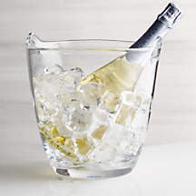 Perry Glass Wine Bucket + Reviews | Crate & Barrel