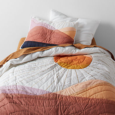 View Peruvian Travel Organic Cotton Sunrise Kids Full/Queen Quilt details