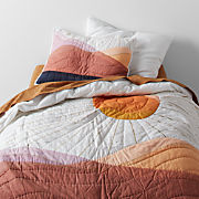 Heritage Blue Organic Cotton Baby Crib Quilt